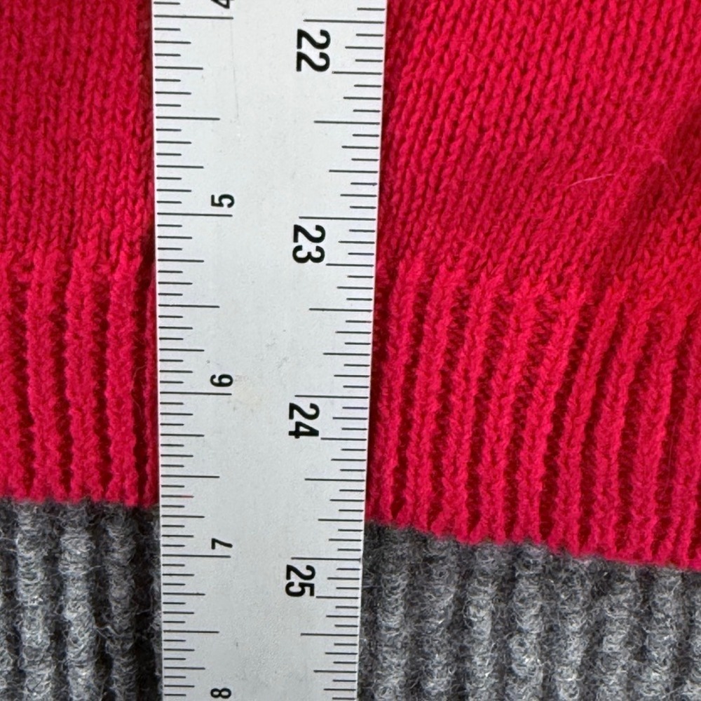 Retro Threads Christmas Sweater Large Red Patchwork Tree Stocking - Picture 6 of 7